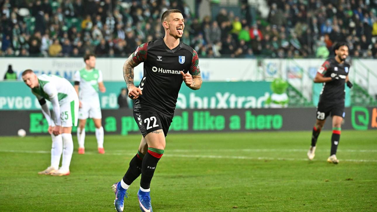 Magdeburg gewinnt wilden Schlagabtausch in Fürth