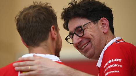 Sebastian Vettel und Mattia Binotto werden in Italien bereits mit dem legendären Ferrari-Duo Schumacher/Brawn verglichen