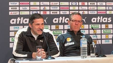 Vor der Hauptrunde bei der Handball-EM sprechen Sportvorstand Ingo Meckes und Trainer Alfred Gislason über die Reaktion der Mannschaft nach dem Rückschlag gegen Serbien und die riesige Sensation beim Spiel Portugal gegen Dänemark. 