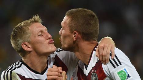 Bastian Schweinsteiger und Lukas Podolski haben sich nicht nur auf dem Feld prächtig verstanden