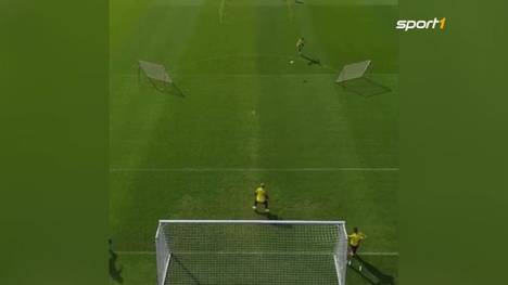 Ob Mats Hummels während der Quarantäne heimlich Torschuss trainiert hat? Kaum geht das Training wieder los, zeigt der BVB-Verteidiger gleich eine ganze Reihe an sensationellen Treffern.