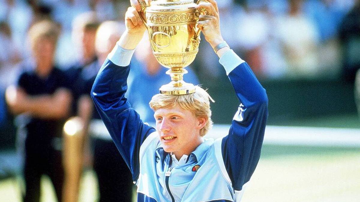 Boris Becker holte sich Wimbledon 1985 mit einem Finalsieg über Kevin Curren