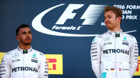 Ein besonderes Verhältnis: Die Formel-1-Piloten Lewis Hamilton (l.) und Nico Rosberg.
