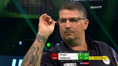 Drei Legs lag Gary Anderson schon zurück - dann zündete der "Flying Scotsman" den Turbo.