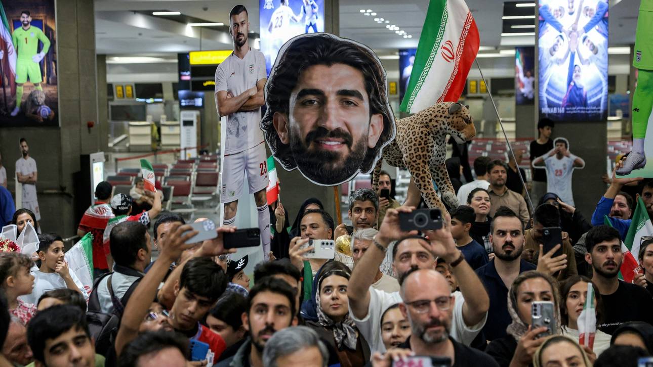Irans WM-Team begeistert empfangen