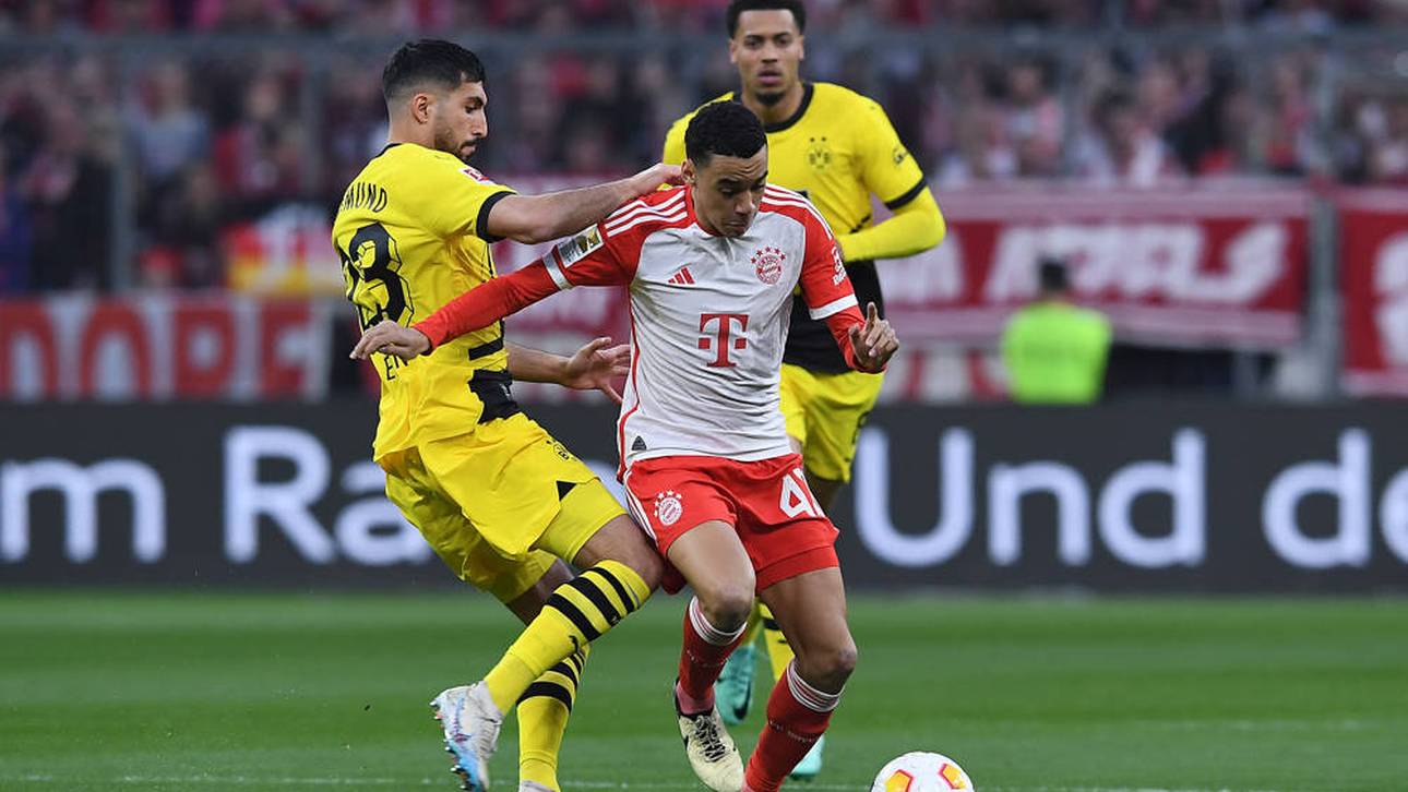  FC Bayern München gegen Borussia Dortmund in der Allianz Arena im März 2024