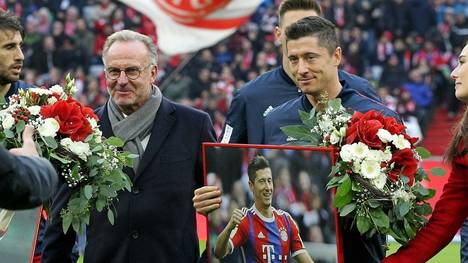 Robert Lewandowski ist bei der Golden-Boy-Gala von der italienischen Tuttosport zum Golden Player gekürt worden. Bayerns Vorstandsboss Karl-Heinz Rummenigge erhielt die Auszeichnung als "Best European Manager". 
