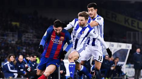 Real Sociedad v FC Barcelona - Copa Del Rey Quarter-final: First Leg