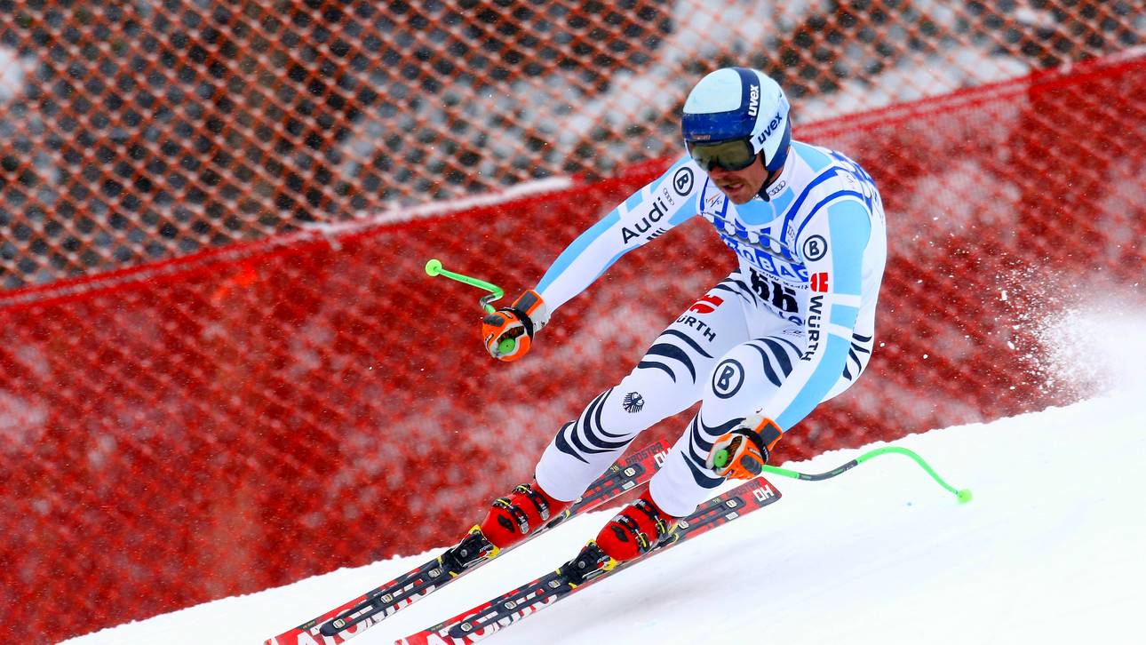 Audi FIS Alpine Ski World Cup - Men's Downhill Training-Andreas Sander