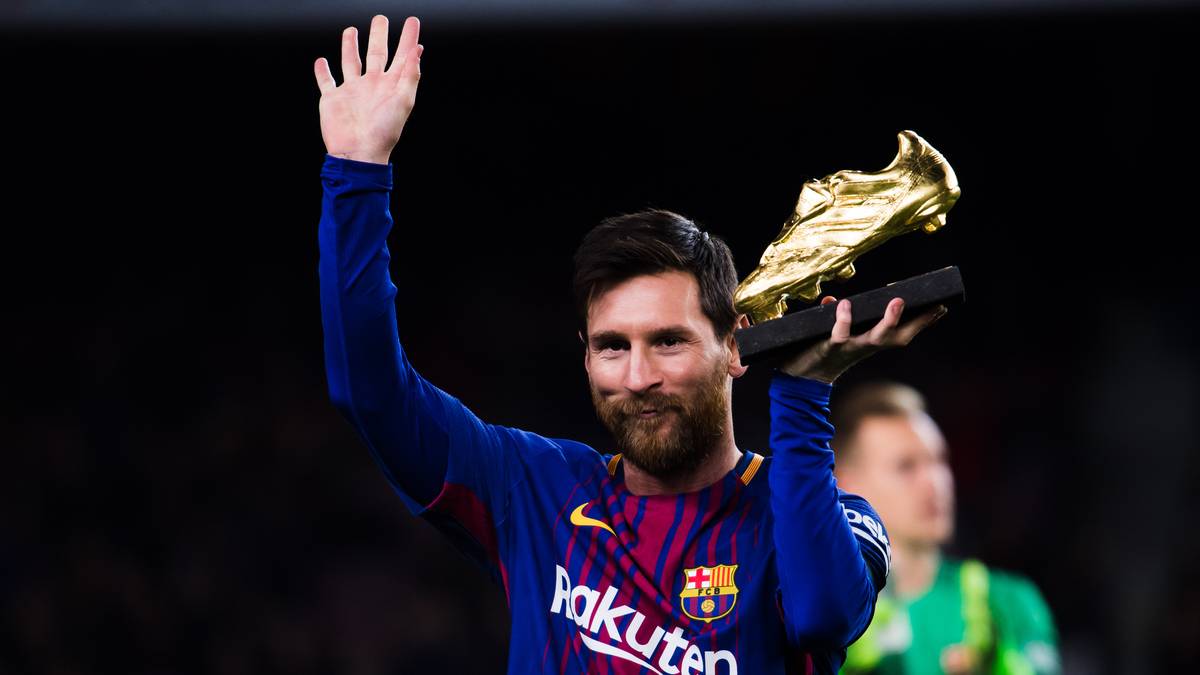 Fünf Mal wurde Messi bereits zum besten Torschützen Europas gekürt. Sollte der Argentinier 2018/19 erneut zuschlagen, würde er mit sechs "Goldenen Schuhen" und drei Triumphen in Folge in dieser Kategorie Geschichte schreiben. Mit 68 Punkten (34 Liga-Tore x 2) führt er die Wertung vor Kylian Mbappé (60 Punkte) an