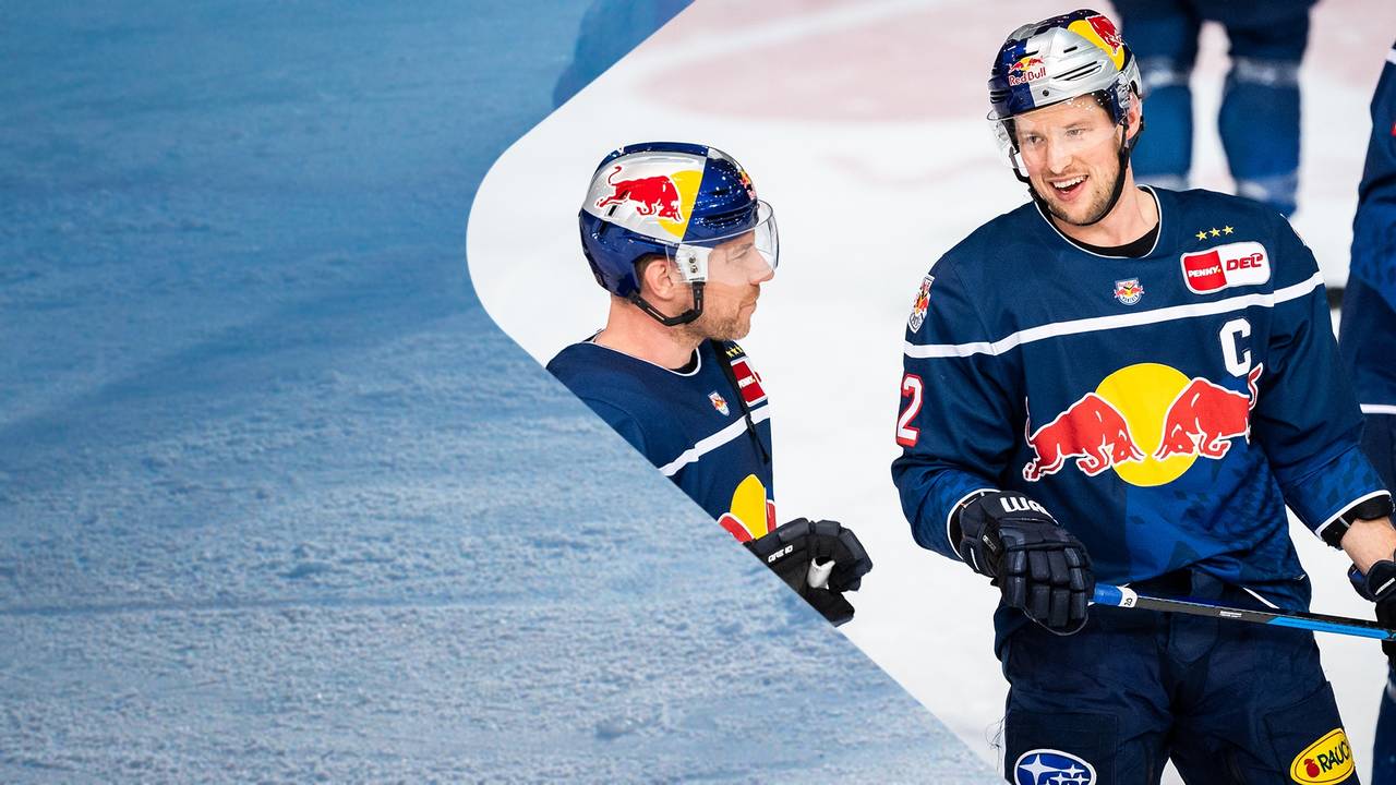 Der Kapitän des EHC Red Bull München Patrick Hager im Portrait.