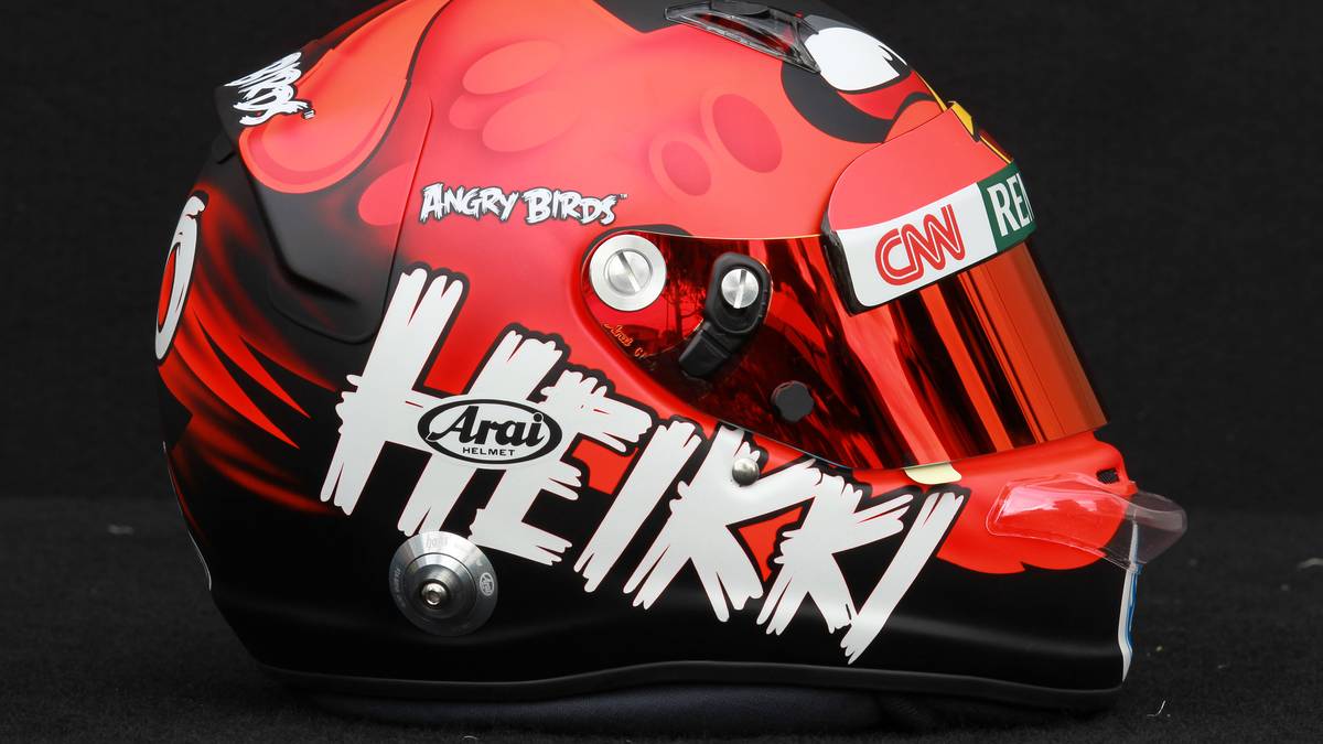 Heikki Kovalainen: (2012, GP von Australien): Der damalige Caterham-Pilot outet sich 2012 mit diesem extravaganten Design als Fan des zu dieser Zeit populären Handygames"Angry Birds"