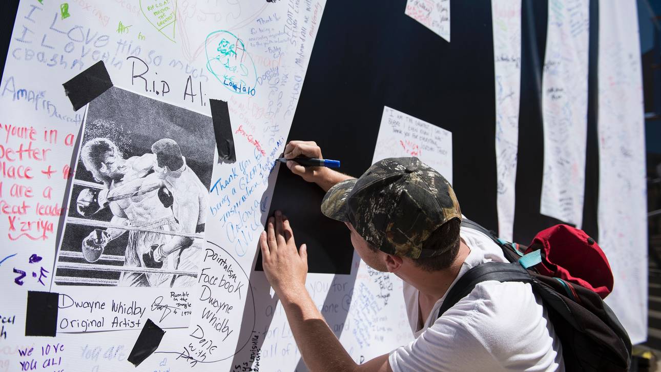 Run auf Tickets für Alis Trauerfeier