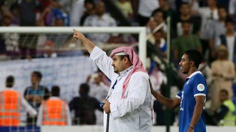 Der saudische Prinz Abdulrahman bin Musaid nach dem Test gegen den FC Bayern München