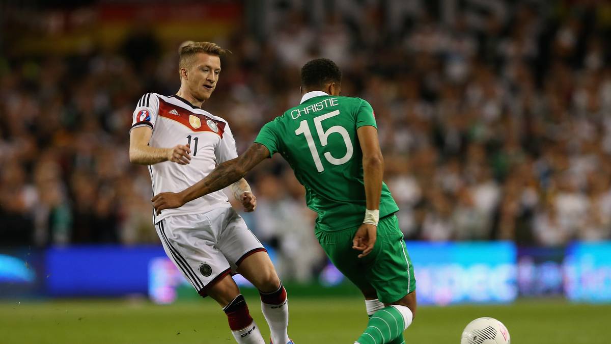 MARCO REUS: Der Dortmunder spielte erstmals seit dem 2:0 in Georgien Ende März wieder für das DFB-Team. Reus ließ sein technisches Können aufblitzen, doch es fehlt ihm noch ein gutes Stück zur Bestform. SPORT1-NOTE: 4