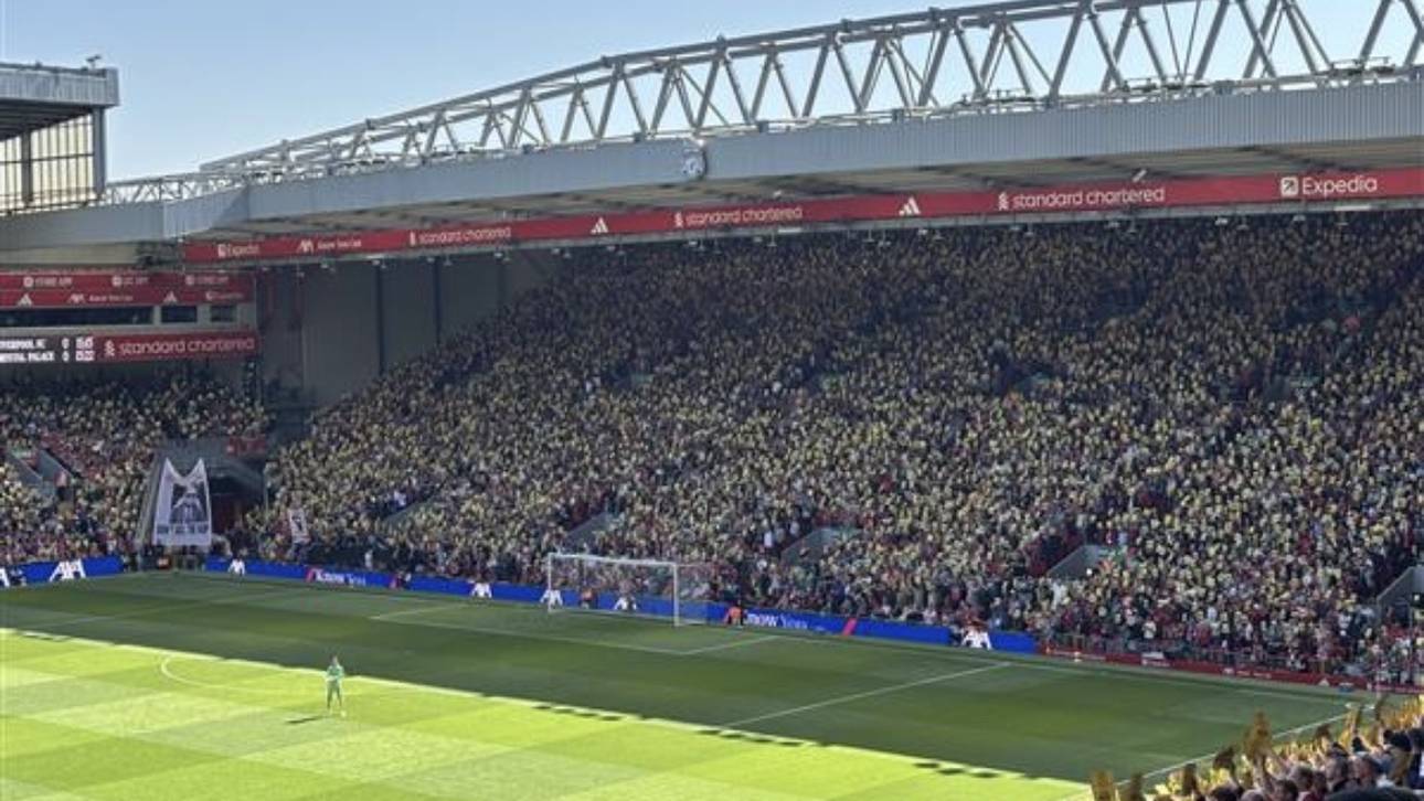 Liverpool-Fans mit Protestaktion