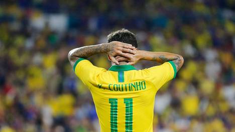 Auch Bayern-Star Philippe Coutinho konnte Brasiliens Sieg-Sehnsucht nicht lindern