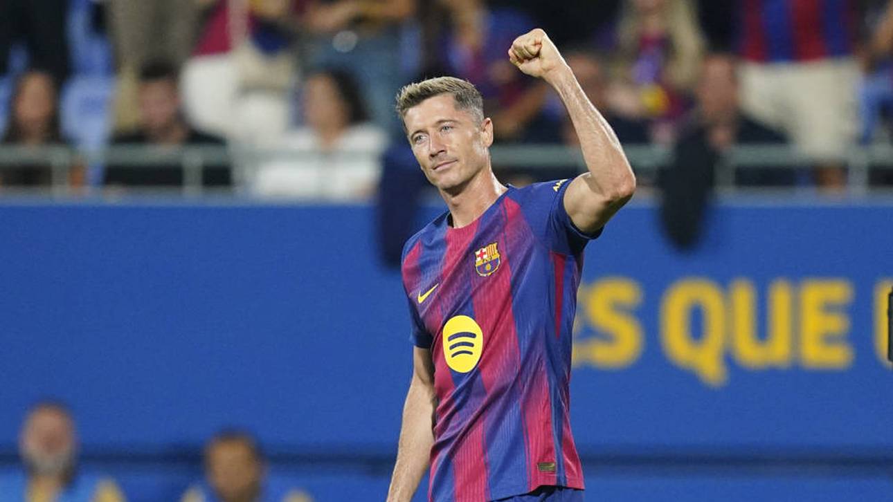 Robert Lewandowski traf doppelt gegen Valencia