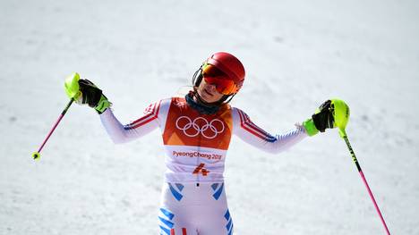 Mikaela Shiffrin gewann in Pyeongchang bereits Gold im Riesenslalom