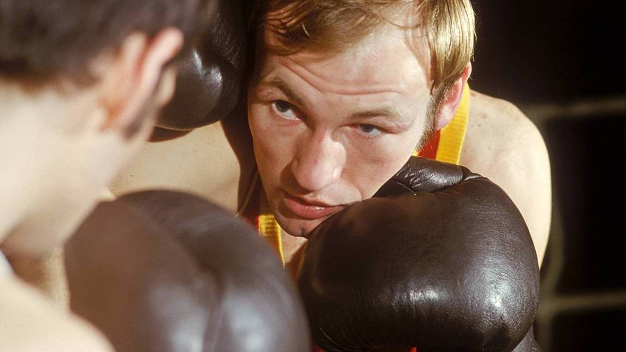 Manfred Wolke als aktiver Boxer in den Siebzigern