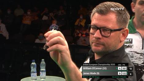 James Wade hat im Viertelfinale nur wenig Probleme. Gegen William O'Connor siegt "The Machine" mit 10:4. 