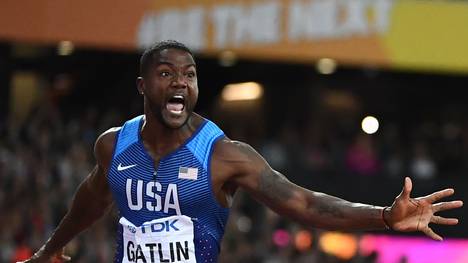 Justin Gatlin gewann Gold über 100 Meter