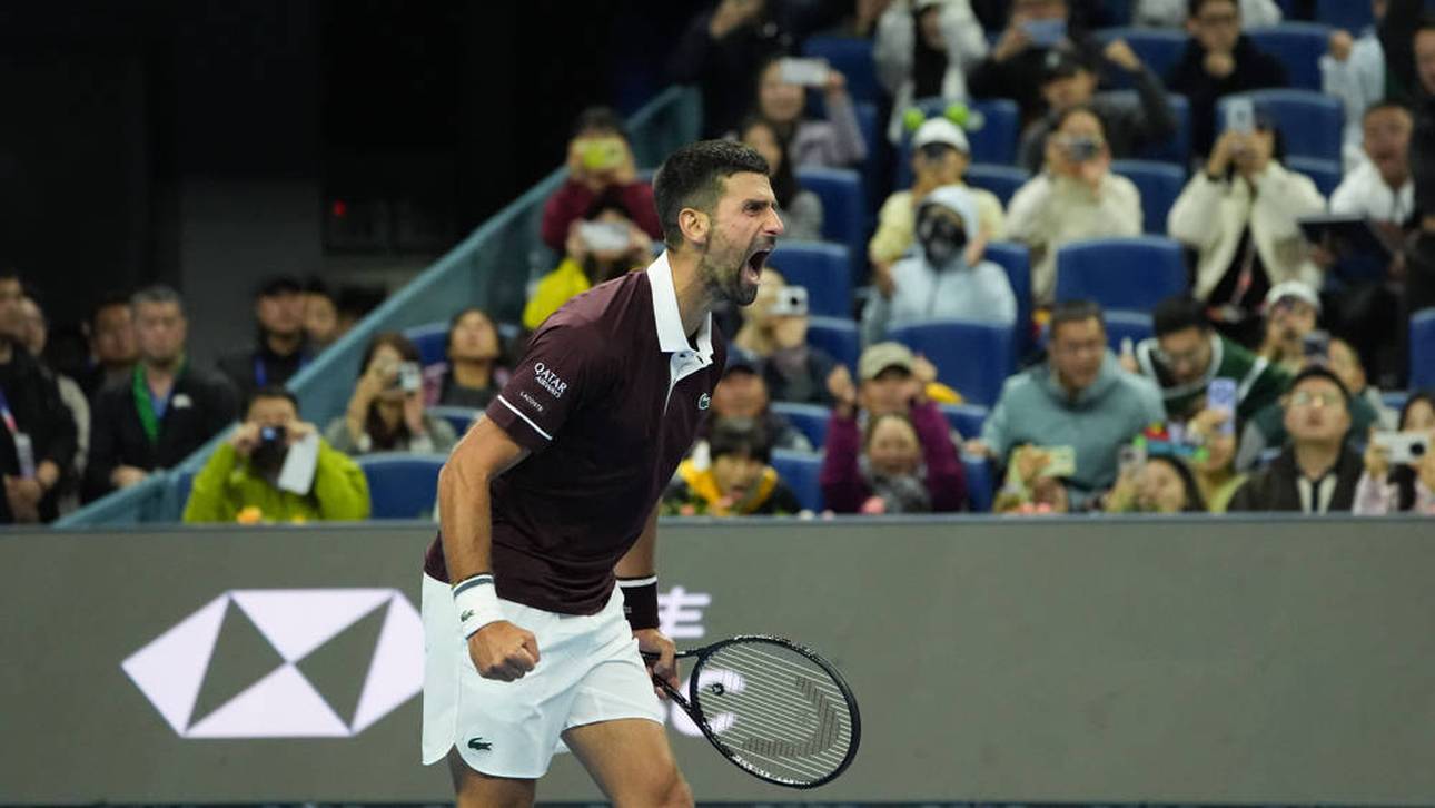 Novak Djokovic schrie seine Freude über den Sieg raus
