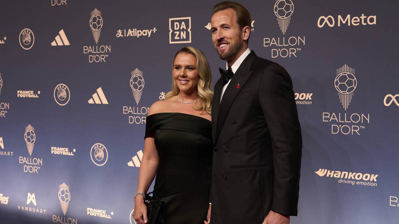 Harry Kane mit seiner Frau Katie Goodland 