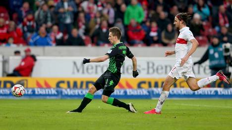 Patrick Herrmann erzielt ein Tor für Mönchengladbach