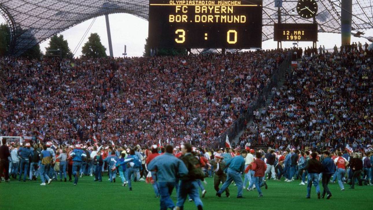 Die Meisterfeier des FC Bayern 1990 endete im Chaos