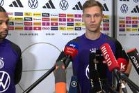 In einer Medienrunde spricht DFB-Kapitän Joshua Kimmich über seinen Kollegen Robin Koch und wie sehr dafür brennt, für die Nationalmannschaft spielen zu dürfen. 