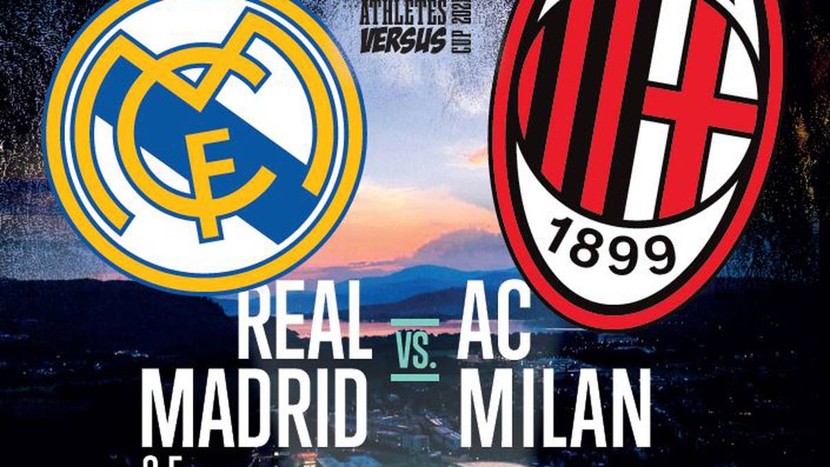 Real Madrid gegen AC Milan live auf SPORT1 im TV der #AthletesVersus Cup