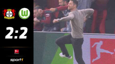 Bayer Leverkusen kommt zuhause nicht über ein Remis gegen Wolfsburg hinaus. Moussa Diaby verschießt erst einen Elfmeter, wird später aber doch noch zum Torschützen.