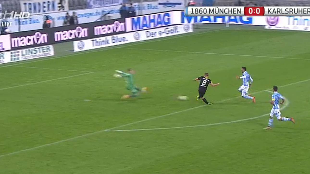 KSC verdirbt Möhlmanns Löwen-Debüt