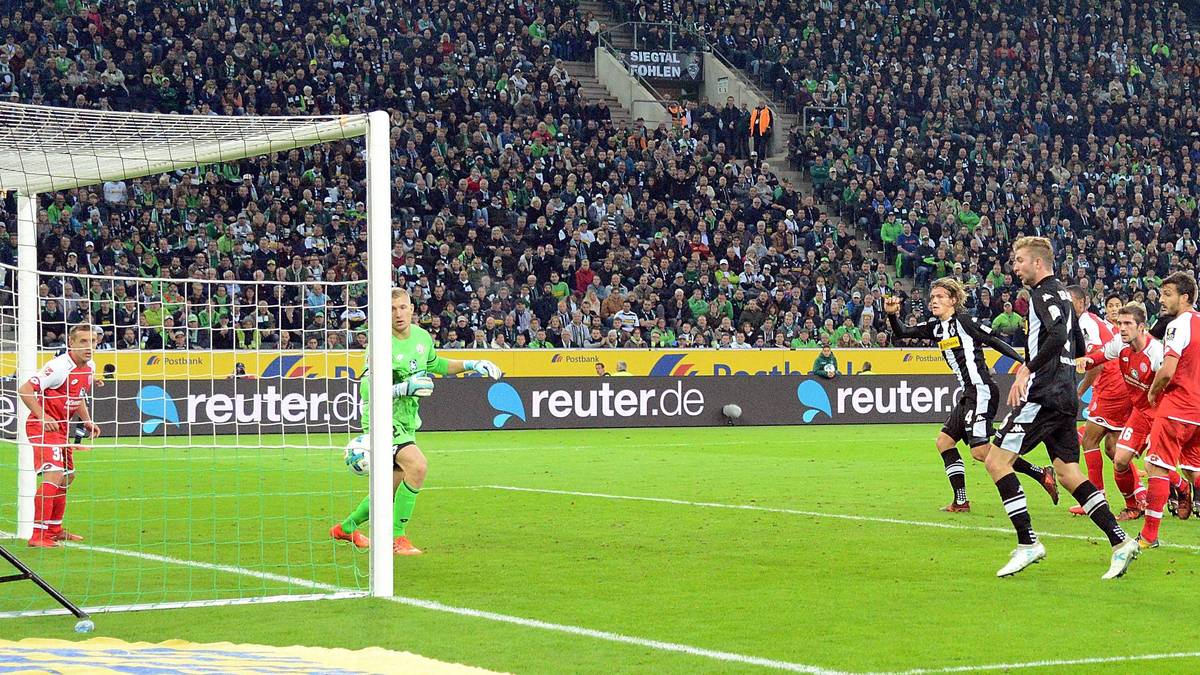 In Mönchengladbach gleicht Jannik Vestergaard per Kopf in der 67. Minute gegen Mainz aus