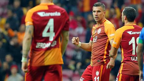 Lukas Podolski jubelt für Galatasaray