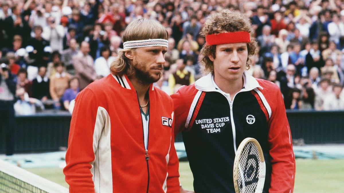 Björn Borg (l.) und John McEnroe standen sich im Wimbledon-Finale 1980 gegenüber