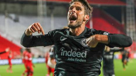 Goncalo Paciencia traf per Strafstoß zum 1:0 für Eintracht Frankfurt