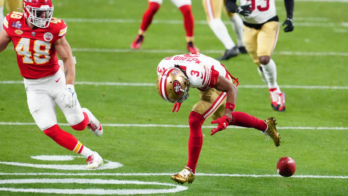 Ein misslungener Punt-Return war einer der fatalen Fehler der 49ers auf dem Weg zur Niederlage im Super Bowl gegen die Chiefs
