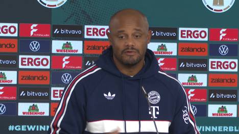 Vincent Kompany bestätigt, dass Jonas Urbig im DFB-Pokal beim VfL Osnabrück im Tor stehen wird. Dann führt er die Torhüterfrage weiter aus.