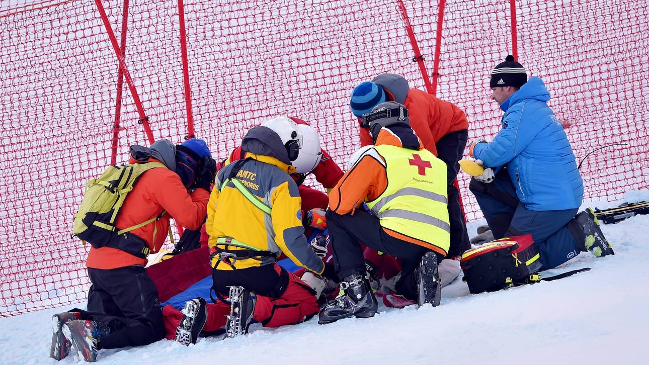 Horrorsturz endet mit Kreuzbandriss