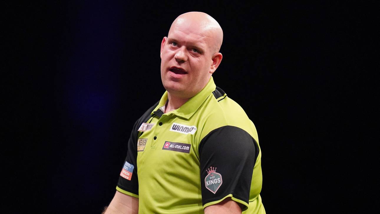 Van Gerwen mit böser Bruchlandung