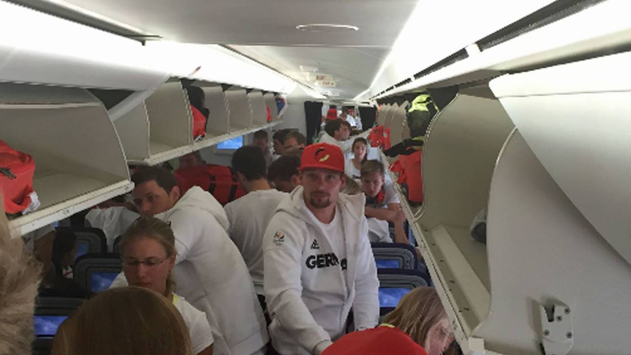 Deutsche Olympia-Helden gelandet