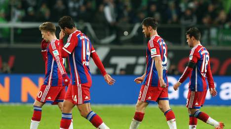 Die Spieler des FC Bayern sind enttäuscht