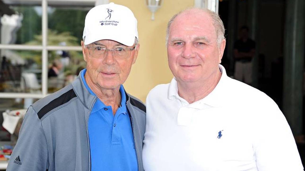 Uli Hoeneß und Franz Beckenbauer im Jahr 2018