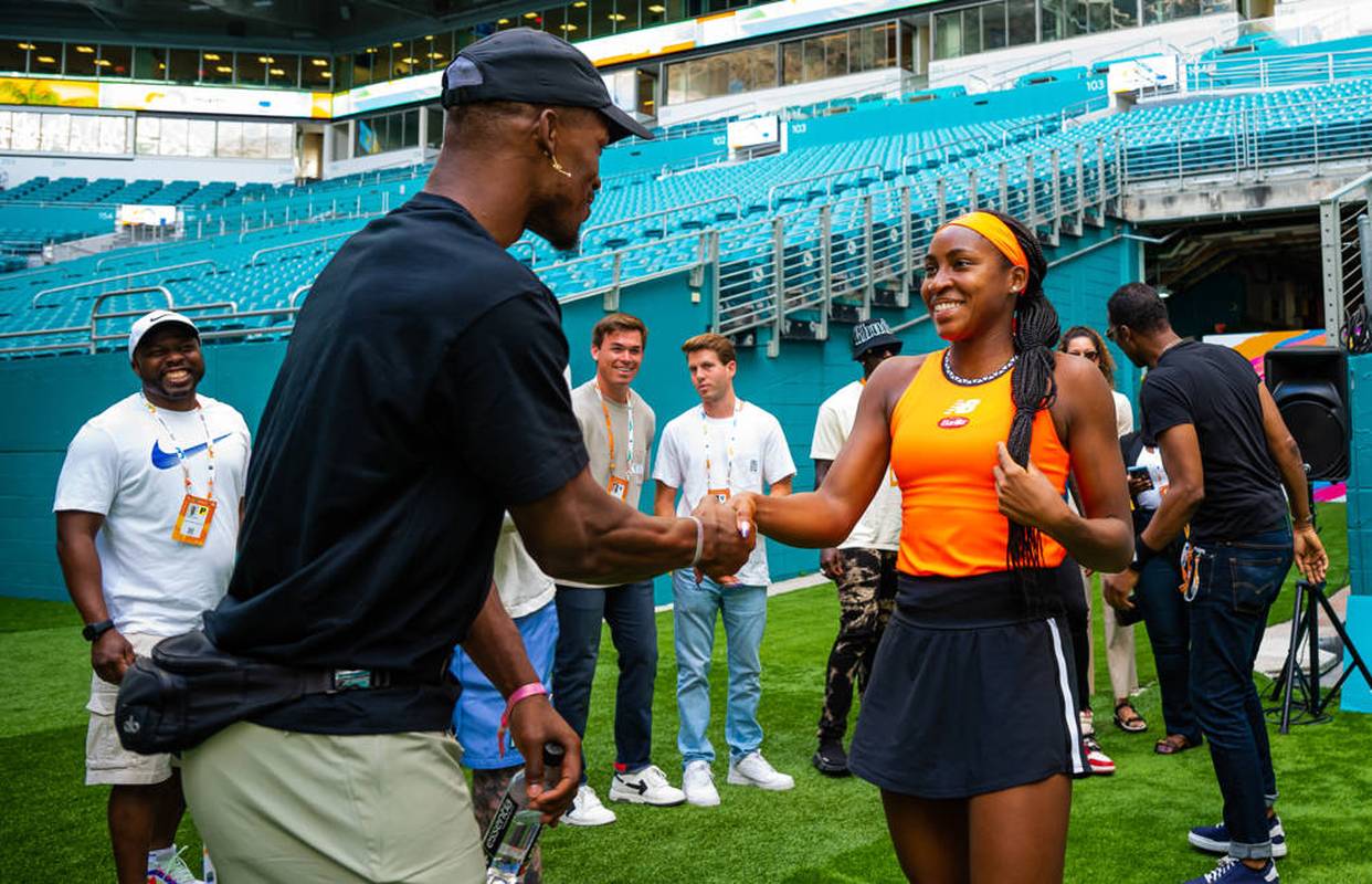 NBA-Star Jimmy Butler und Tennis-Star Coco Gauff