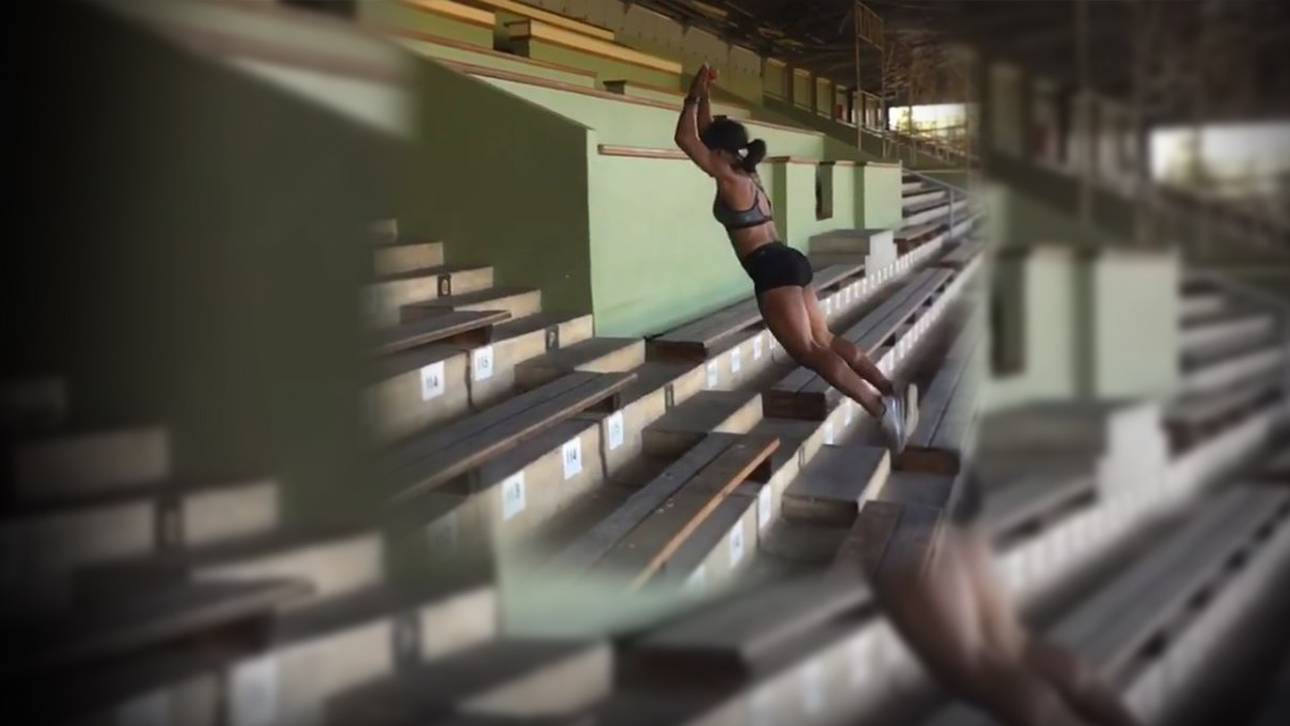 Sprinterin zeigt unglaubliches Video