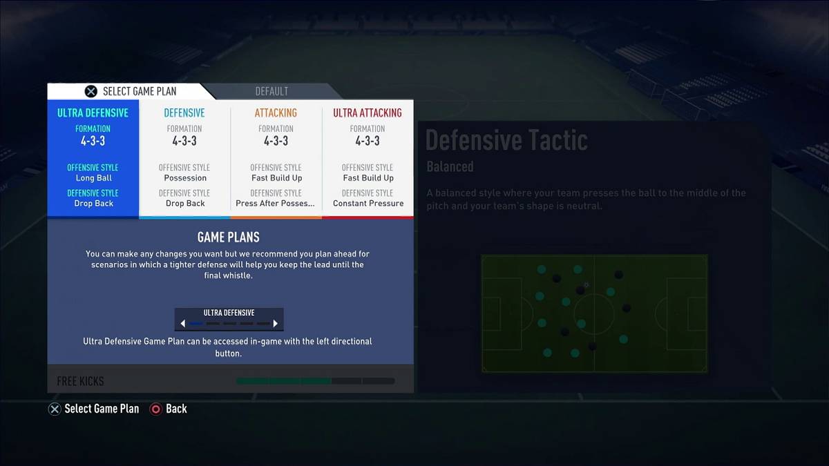 Das ist die Einstelloption "Costum Tactics" mit der das Steuerkreuz belegt werden kann