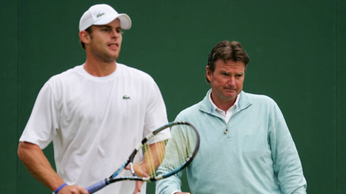 Andy Roddick (l.) wurde vom Ex-Star gecoacht, bis es 2008 zur Trennung kam. Danach gab er noch ein Intermezzo als Coach von Maria Scharapowa