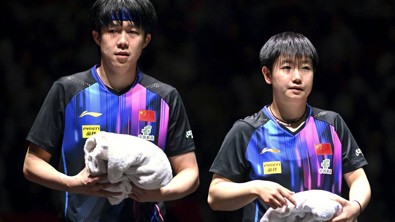 Tischtennis: Chinesen Wang/Sun schaffen Mixed-Hattrick